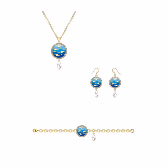 Высококачественное модное ювелирное колье с морским кулоном