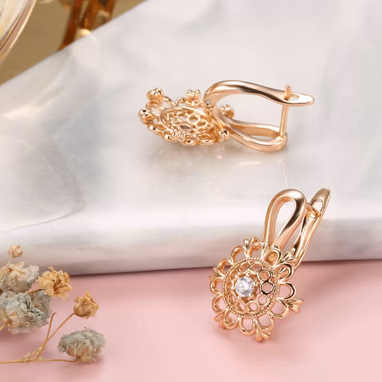 Fashion Silver Luxury Wedding Jewelry White Shell Pearl Earrings Engagement Zircon Earrings For Women Jewelry Accessories