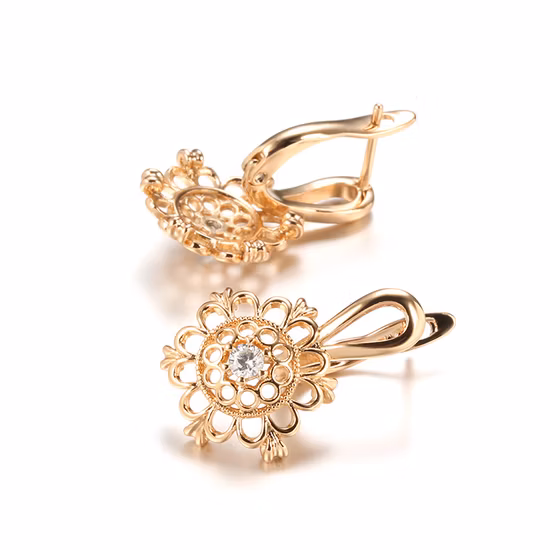Fashion Silver Luxury Wedding Jewelry White Shell Pearl Earrings Engagement Zircon Earrings For Women Jewelry Accessories