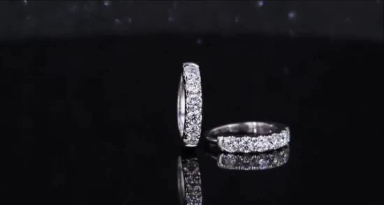 Элегантные модные ювелирные изделия на заказ для пар, кольцо с бриллиантом из муассанита, ювелирные изделия из стерлингового серебра 925 пробы, обручальные кольца