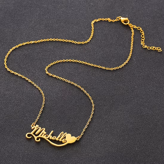 Ювелирные изделия из нержавеющей стали, модное ожерелье с подвеской в ​​виде английского имени на заказ