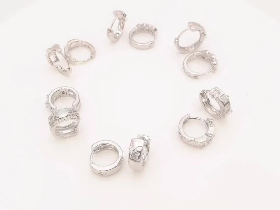 Маленькие серьги-кольца из стерлингового серебра 925 пробы с кубическим цирконием 1,5-3 см, серьги-кольца Huggie для женщин и девочек